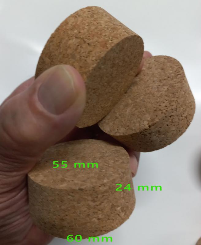 Parafa dugó kúpos 24x60/55 agglomerált parafadugó