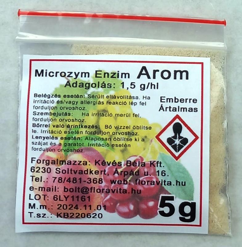 Pektinbontó Enzim Microzym Arom Vinification 5 g-os (ár/db)
