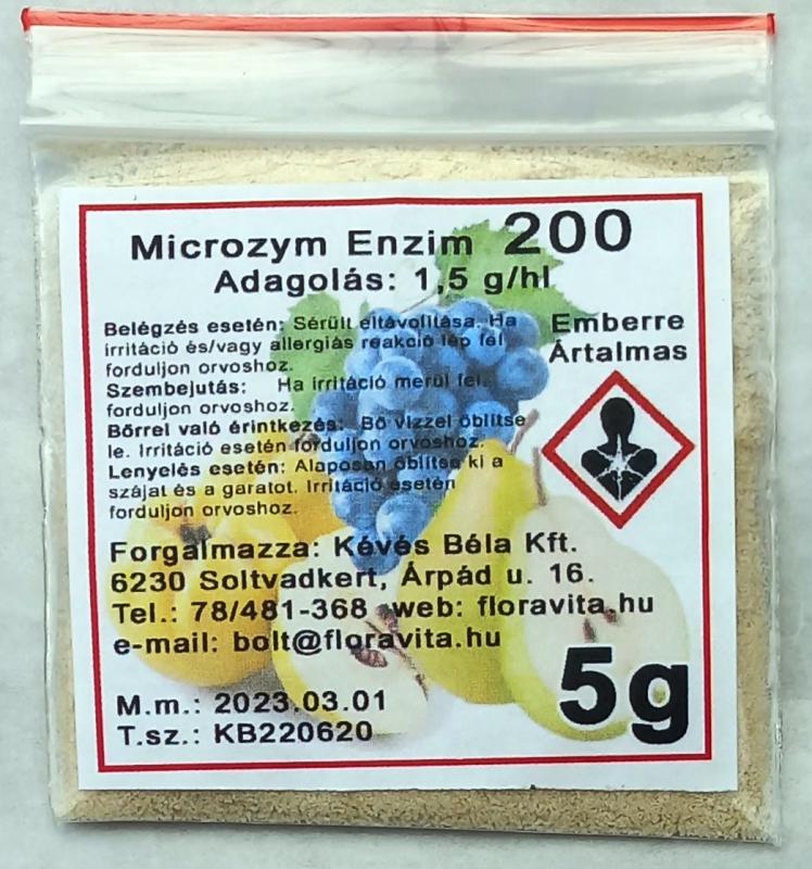 Pektinbontó Enzim Microzym Extract 200 5 g-os