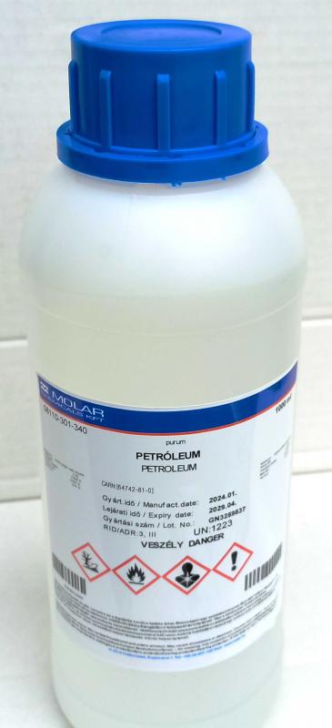 Petróleum purum. 1000ml Tiszta minőség. Kerozin.