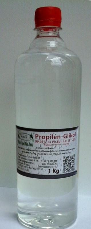 Propilén-glikol 99,93%-os 1 liter gyógyszerkönyvi  E1520 minőség