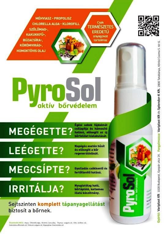 PyroSol bőrvitamin spray. Aktív bőrvédelem. 30 ml.