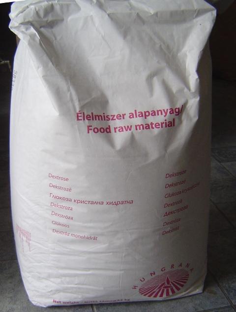 Szőlőcukor (dextróz) ár 25 kg-os zsákban,