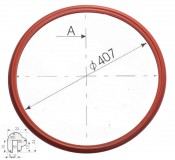 Gumitömítés tartályajtóhoz 407 mm ráhúzós