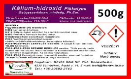 Kálium-hidroxid 500g, gyógyszerkönyvi pikkelyes KOH min. 90% /Lúgkő/