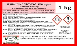 Kálium-hidroxid pikkelyes 1 kg min. 90%-os.