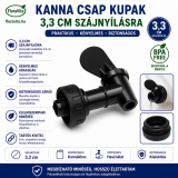 Kanna csap kupak 3,3 cm szájnyílásra. 30 gramm