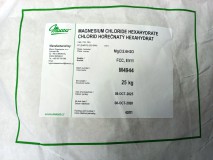 Magnézium-Klorid 6-Hidrát 25 kg-os Zsákban Élelmiszeripari minőség