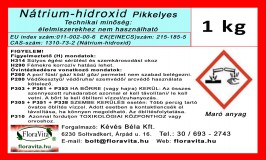 Nátrium-hidroxid 1 kg pikkelyes NaOH  min. 98% /Lúgkő/