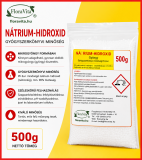 Nátrium-hidroxid 500g, gyógyszerkönyvi mikrogyöngy NaOH  min. 98% /Lúgkő/