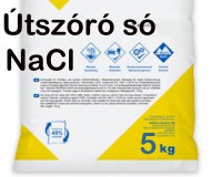 Útszóró só.  NaCl. 5 kg-os