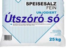 Útszóró só. Natrium-Klorid 25 kg-os 100 %-os NaCl. Konyha só