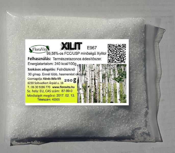 Xilit, 100 % nyírfacukor 250 g (ár/db)