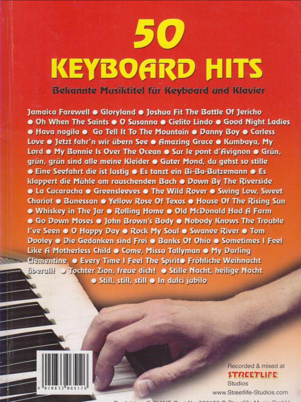 50 KEYBOARD HITS  -- Ismert zenei darabok szintetizátorhoz és zongorához