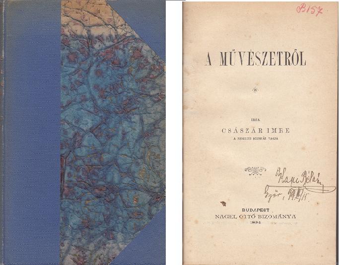Császár Imre:  A MŰVÉSZETRŐL