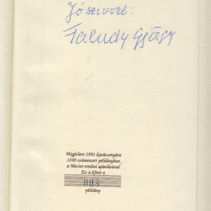 Francois Villon balladái Faludy György átköltésében (Számozott, Aláírt)