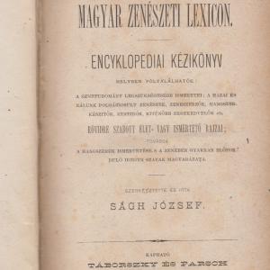 Ságh József (szerkesztő és író) : Magyar zenészeti lexicon