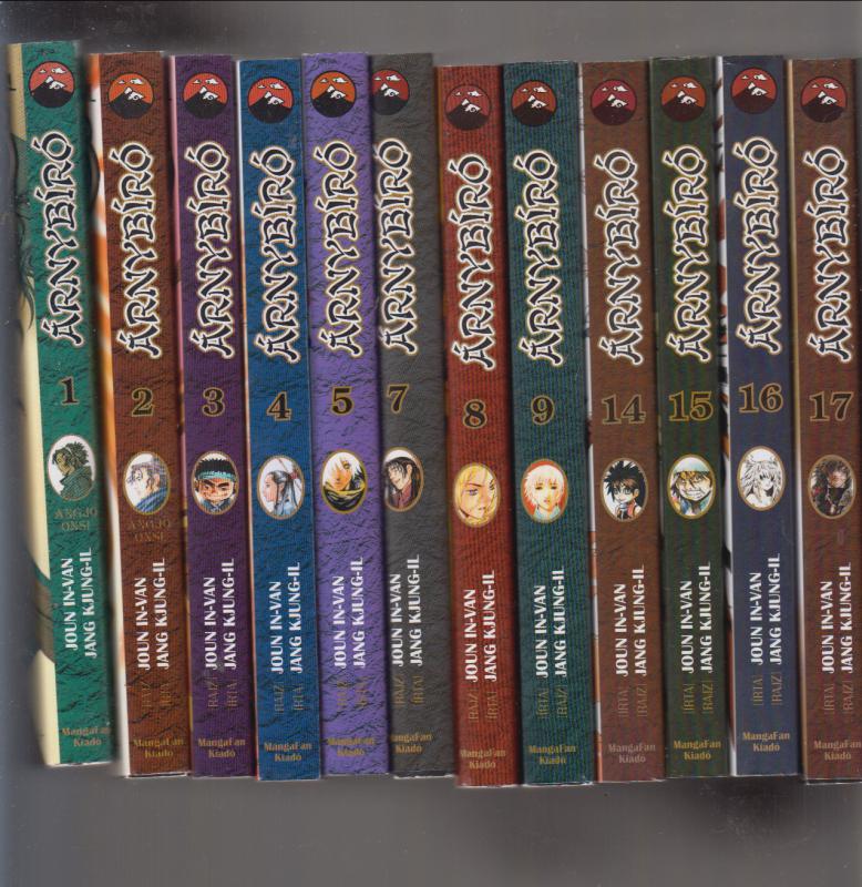 Joun In-Van- Jang Kjung-Il :  ANGJO ONSI  --  ÁRNYBÍRÓ  (10 db)   1-5 , 7-9,  14,15