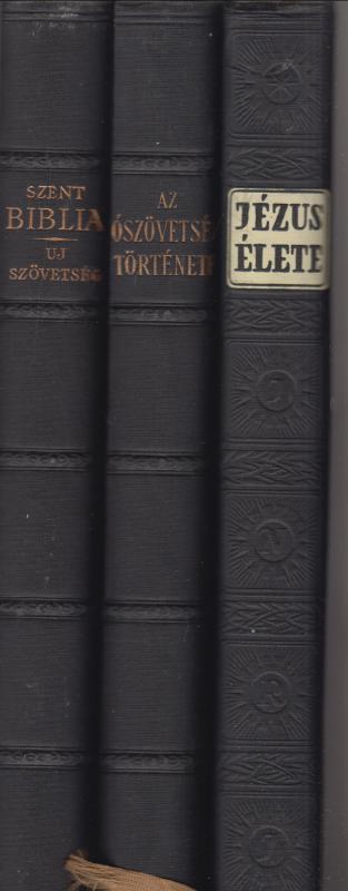 Szent Biblia - Újszövetségi Szentírás - A Vulgata szerint +  Dr. Radó Polikárp : Az Ószövetség története a szentírás alapján +  P. Didon Jézus élete  (3 könyv)