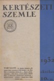 KERTÉSZETI SZEMLE 1932  IV.  évfolyam  1, 2, 4, 5,  9-12  lapszámok(8 db)