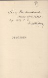 Sajó Sándor : ÚTKÖZBEN -- újabb költemények   (dedikált)