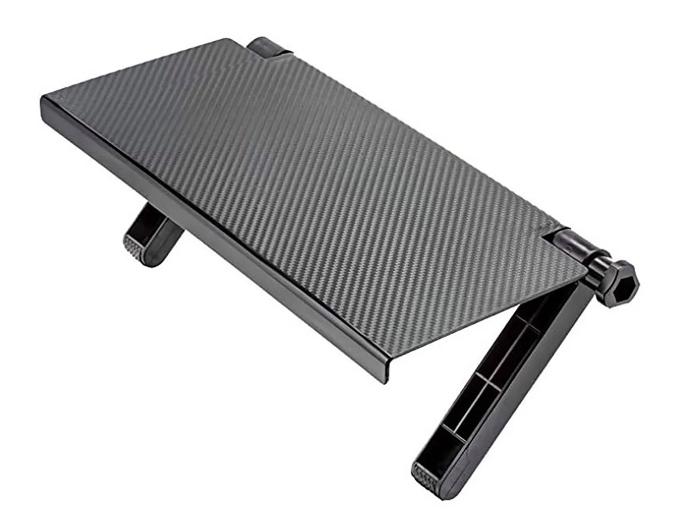 Állítható műanyag TV és monitor tartó polc