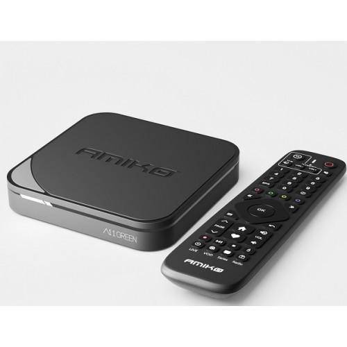 Amiko A11 Green Plus – 4K Android 11 OTT médialejátszó és IPTV box