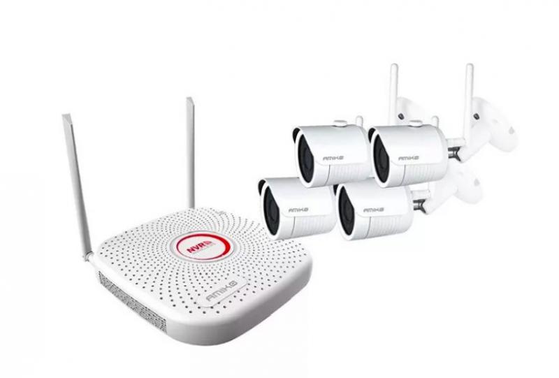 Amiko KIT-4900 WiFi vezeték nélküli kamera rendszer 2MP 4 WiFi Full HD kamerával
