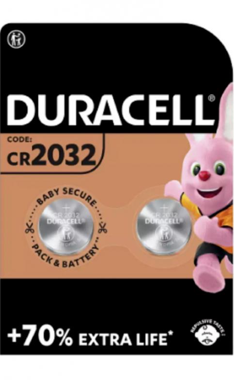 Duracell CR2032 gombelem 3V Lithium (2 darabos szett)
