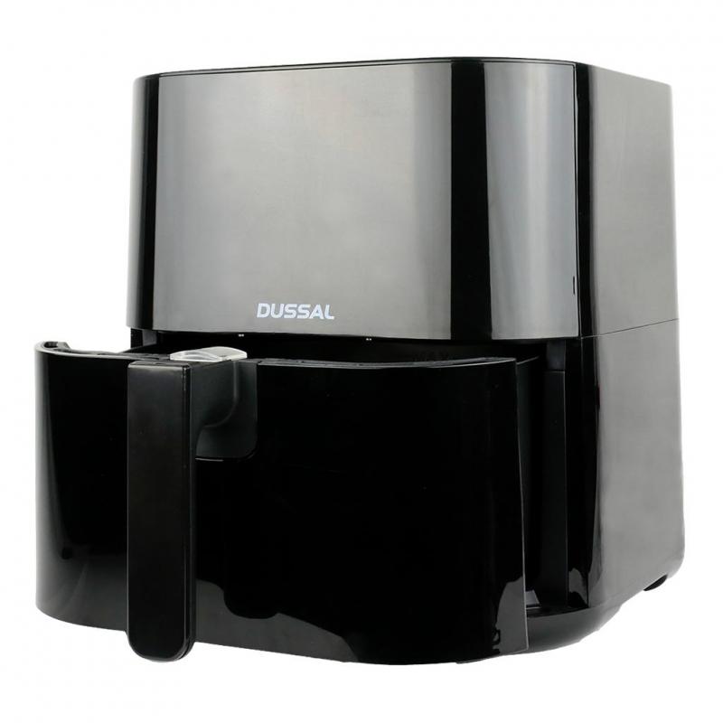 DUSSAL Air Fryer forrólevegős sütő, betekintő ablak, 7,5 liter, 1800 W (GLA-526)