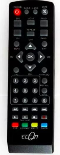 ECON E-264 eredeti távirányító – Econ T2-Box FTA E-264 régebbi verzió beltéri egységhez