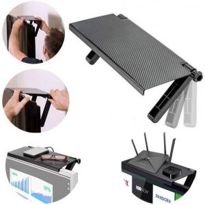 Állítható műanyag TV és monitor tartó polc