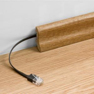 CAT 5e lapos patch kábel U/UTP fehér 3 méter Goobay 93360