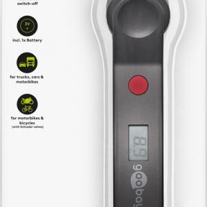 Digitális gumiabroncs légnyomásmérő Goobay 59799