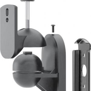 Goobay 49393 univerzális hangszóró fali tartó szett 2 db, állítható, max. 3,5 kg, fekete