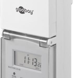 Goobay 51301 kültéri hálózati digitális áramidőzítő kapcsoló IP44