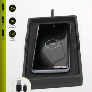 Goobay 55479 10 W fekete autós vezeték nélküli töltő