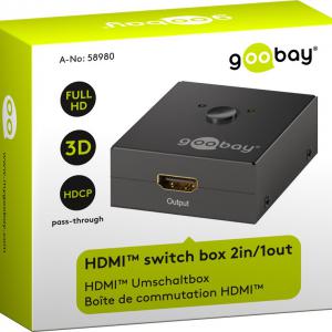 HDMI MINI SWITCH BOX 2 IN/1 OUT, MANUÁLIS