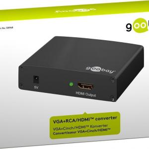 VGA+RCA/HDMI KONVERTER GOOBAY