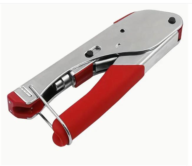 Kompressziós fogó RG6 koax kábel F csatlakozókhóz