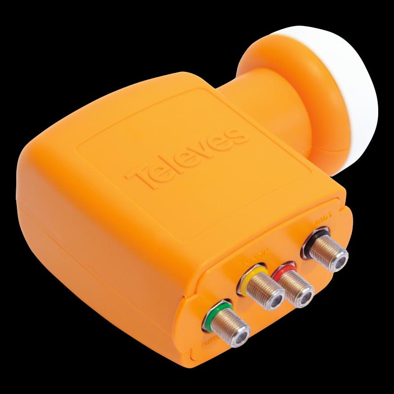 LNB Quattro offset 4 kimenetes: Hh-Vh-Hl-Vl Televes 747701