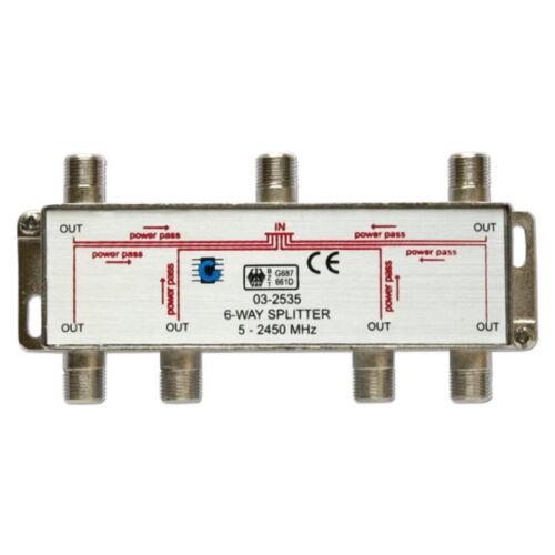 MŰHOLD ELOSZTÓ 6 UTAS SAT 5-2450 MHZ