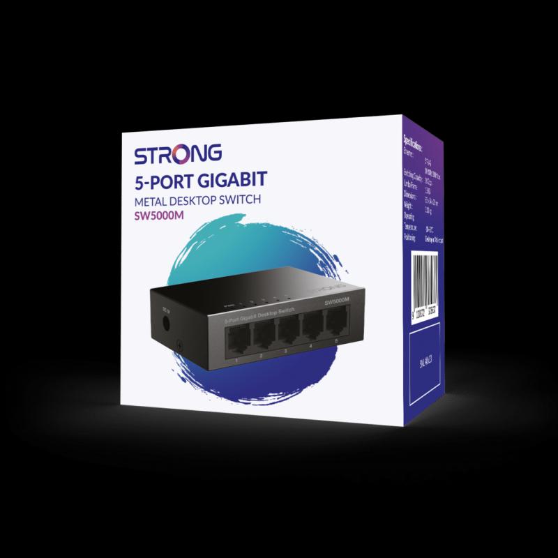 Strong 5-Port Gigabit Metal Desktop Switch | SW5000M