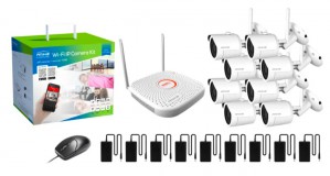 Amiko KIT-8900 WiFi vezeték nélküli 8 kamerás kamera rendszer 2MP