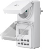 Goobay 51301 kültéri hálózati digitális áramidőzítő kapcsoló IP44