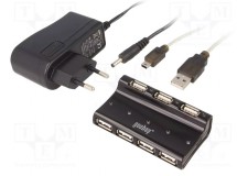 Goobay 95680 7 port USB HUB 2.0 tápegységgel