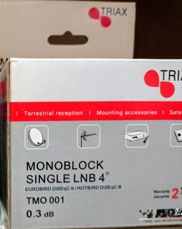 Triax Single LNB Monoblock TMO 001 (4.3° Twin Single)