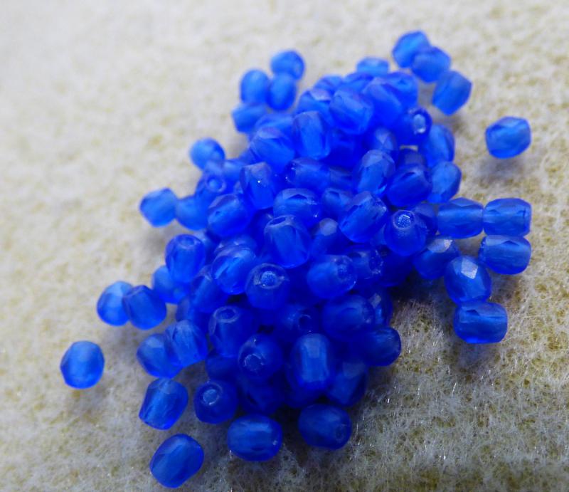 3mm matt átlátszó zafír