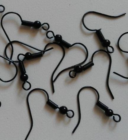 Fülbevaló alap fekete színű