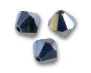 Jet hematite 2x 4mm